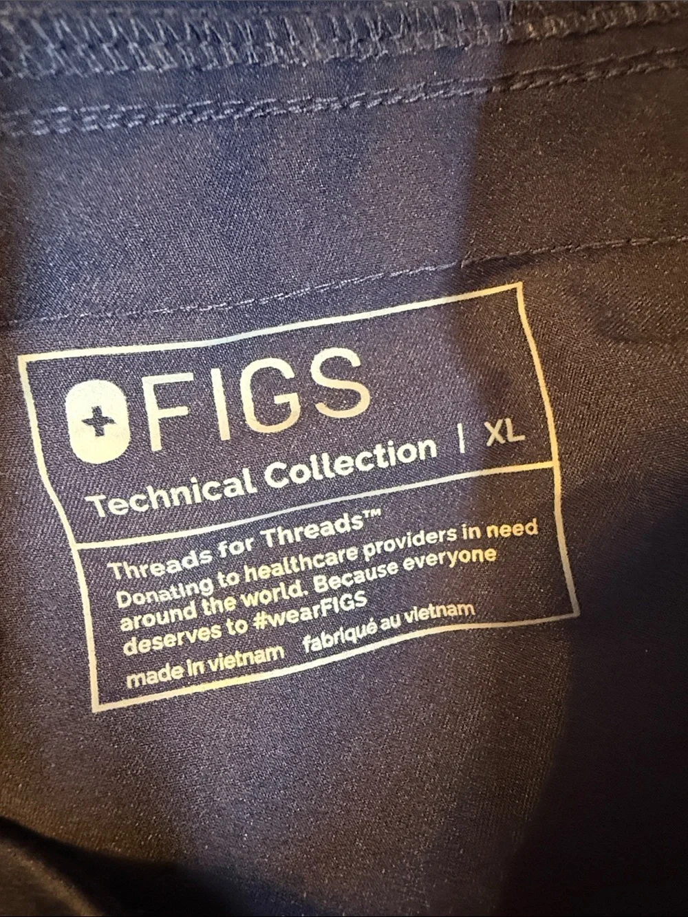 Figs Axim Cargo Scrub Pants in Navy M-386 Size XL